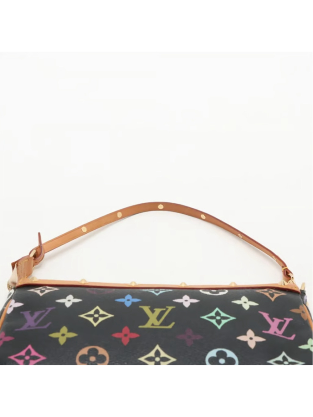Louis Vuitton Murakami Black Multicolor Pochette Accessories EXCELLENT - Picture 8 of 10